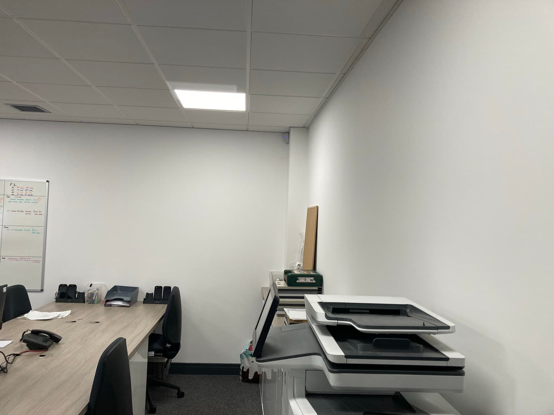 Showroom wall finished in trade-quality durable emulsion