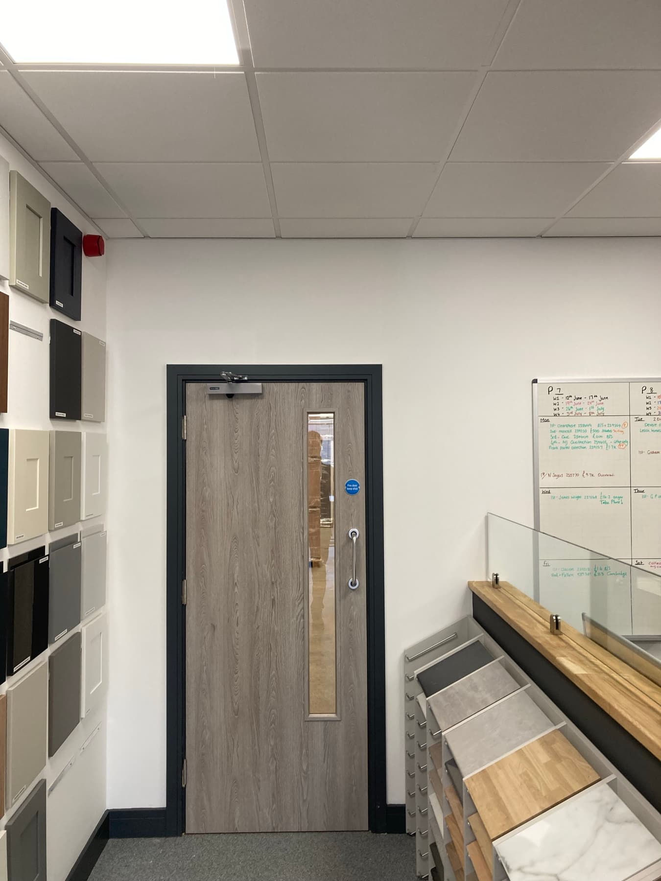 Interior door lining painted with a smooth, run-free finish