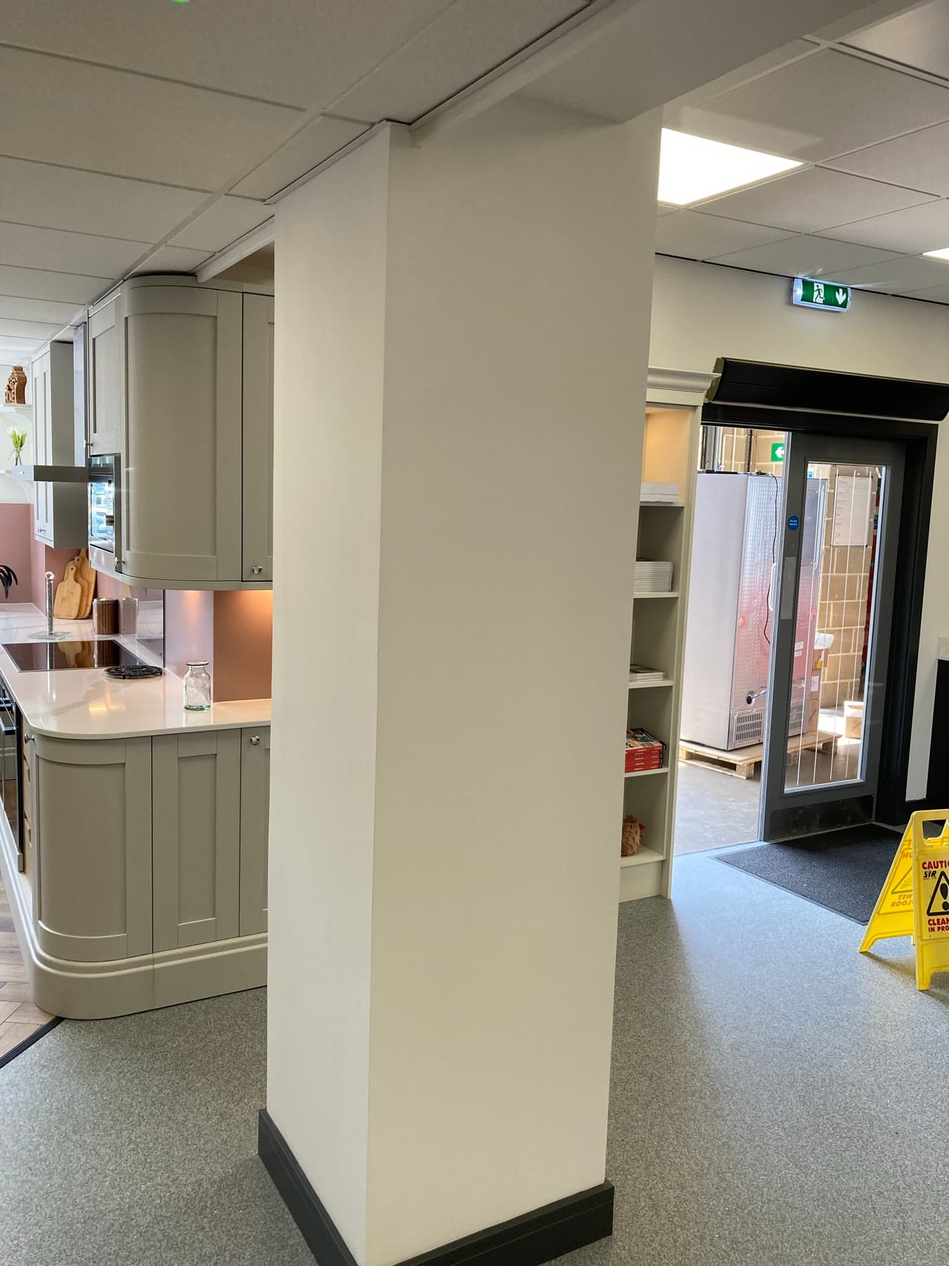 High-contrast door frame and architrave detail
